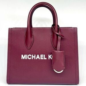 Michael Kors Mirella Small Signature Logo Crossbody Bag Ox Blood